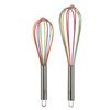 Core Kitchen Multi-Colored Silicone/Stainless Steel Whisk Set (Pack of 6)