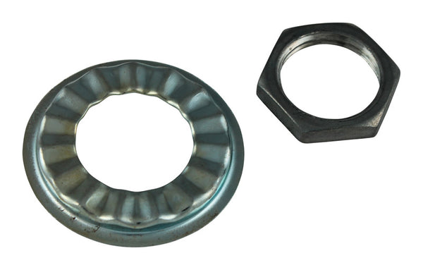 Contratuerca y roseta para grifo Plumb Pak para zinc gris universal, 2 piezas