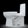 TOTO® UltraMax® II One-Piece Elongated 1.28 GPF Universal Height Toilet with CEFIONTECT and SS124 SoftClose Seat, WASHLET+ Ready, Cotton White - MS604124CEFG#01