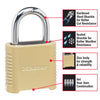 Master Lock 1.13 in. H X 2 in. W X 6.56 in. L Steel 4-Dial Combination Padlock