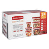 Rubbermaid Clear Plastic Square BPA-Free Assorted Food Storage Container Set