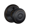 Schlage Georgian Aged Bronze Dummy Knob Right or Left Handed - Deal of The Week