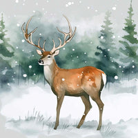 P Graham Dunn Multicolored Winter Deer Wall Sign 11 in. (Pack of 4)