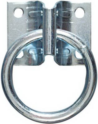 Hampton Small Zinc-Plated Silver Steel 1.875 in. L Hitching Ring 250 lb. 1 pk (Pack of 5)