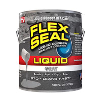 Flex Seal Gray Liquid Rubber Sealant Coating 128 fl. oz. (Pack of 2)