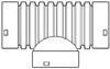 Advance Drainage Systems 3 in. Snap X 3 in. D Snap Polyethylene 8 in. Tee 1 pk
