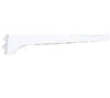 Knape & Vogt White Steel Regular Duty Bracket 16 Ga. 12 In. L 160 Lb. (Pack of 10)
