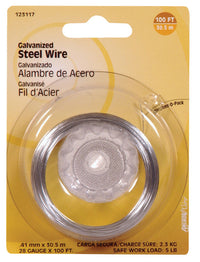 Hillman 100 ft. L Galvanized Steel 28 Ga. Wire (Pack of 10)