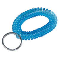 Hillman Plastic Assorted Split Ring Wrist Coil Key Chain (Pack of 12).