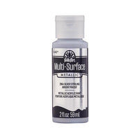 Folkart Metallic Sterling Silver Hobby Paint 2 oz. (Pack of 3)