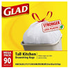 Glad 13 gal. Tall Kitchen Bags Drawstring (Pack of 4)