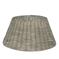 Everlands Gray Willow Basket Tree Collar Indoor Christmas Decor 11 in.