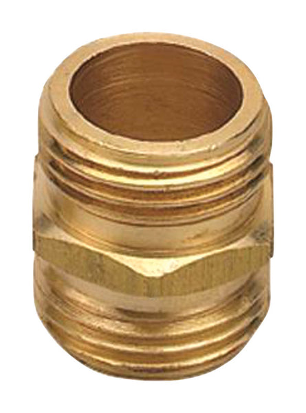 Conector de manguera macho doble roscado de latón de 3/4 pulg. Orbit (paquete de 12)