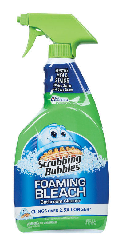 Scrubbing Bubbles Foaming Bleach No Scent Bathroom Cleaner 32 oz. Liquid (Pack of 8)