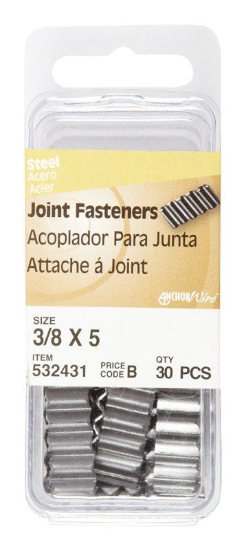 Hillman 1 in. L Joint Galvanized Steel Joint Fastener Corrugated Joint (Pack of 6)