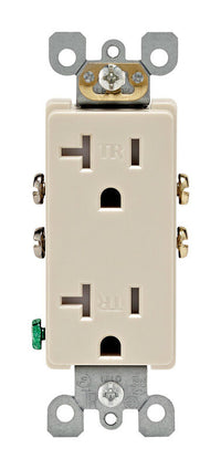 Leviton Decora 20 amps 125 V Duplex Light Almond Tamper Resistant Outlet 5-20R 1 pk - Deal of The Week