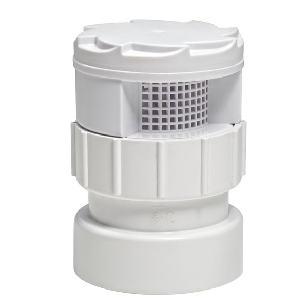 Válvula de admisión de aire de PVC TurboVent Serie 250, Schedule 40, con cubo de 1-1/2" x cubo de 2" de diámetro - Oferta de la semana