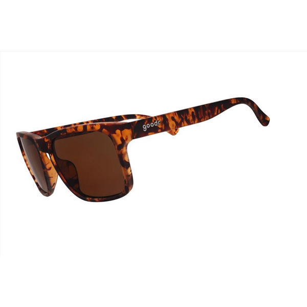 Gafas de sol Goodr unisex, montura marrón carey, lentes marrones polarizados