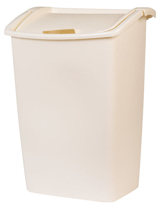 Rubbermaid 11.25 gal. Bisque Swing-Out Wastebasket (Pack of 6)