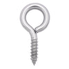 Hampton 3/8 in. Dia. x 2-7/8 in. L Polished Stainless Steel Screw Eye 250 lb. 1 pk (Pack of 10)