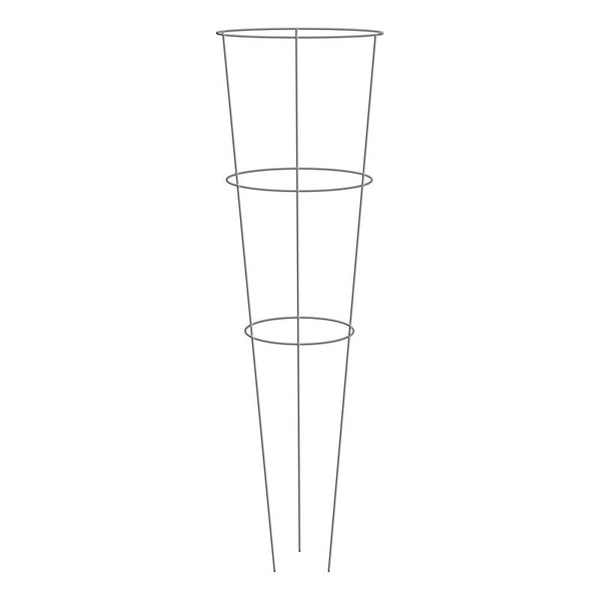 Jaula para tomates de acero plateado Glamos Wire de 33 in de alto X 12 in de ancho X 12 in de profundidad (paquete de 25)