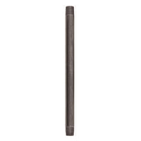 STZ Industries 1/2 in. MIP each X 1/2 in. D MIP Black Steel 12 in. L Nipple