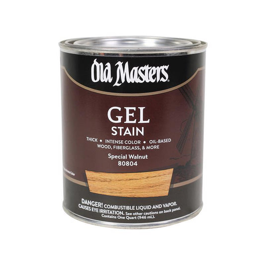 Old Masters Semi-Transparent Special Walnut Oil-Based Alkyd Gel Stain 1 qt