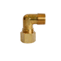 1/2 in. Compression X 3/8 in. D MPT Brass 90 Degree Elbow (Pack of 5)