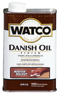Watco Transparent Medium Walnut Oil-Based Danish Oil 1 pt (Pack of 6)