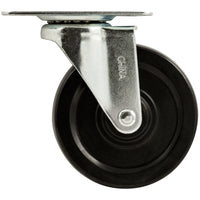 Titan 4 in. D Swivel Rubber Caster 150 lb 1 pk