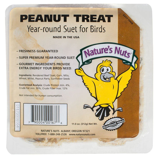 Natures Nuts 00167 11.5 Oz Peanut Treat Suet (Pack of 12)