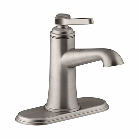 Kohler Georgeson Brushed Nickel Single-Handle Bathroom Sink Faucet 4 in.