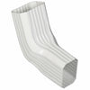 Amerimax 9.25 in. H x 3.25 in. W x 8 in. L White Vinyl A to B Gutter Elbow