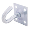 Hampton Small Zinc-Plated Silver Steel 1.75 in. L Clothesline Hook Plate Type 200 lb. 1 pk (Pack of 10)