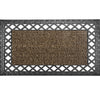 GrassWorx 18 in. W X 30 in. L Sand French Quarter Astroturf Door Mat
