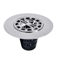 Danco 4-1/4 in. Chrome Round Drain Grate and Cover