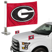 University of Georgia Ambassador Car Flags - 2 Pack