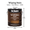 Old Masters Semi-Transparent Dark Walnut Oil-Based Wiping Stain 1 gal (Pack of 2)