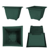 Bloem Dayton Ocean Turtle Green Resin UV-Resistant Square Planter Box 11 H x 15 W x 15 D in.