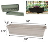 Bloem Dura Cotta 5.75 in. H X 30 in. W X 7.5 in. D Plastic Window Box Terra Cotta - Deal of The Week