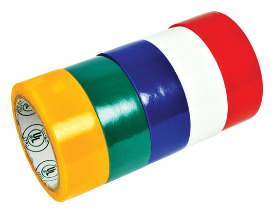 Gardner Bender 3/4 in. W x 12 ft. L Assorted PVC Electrical Tape (Pack of 10)