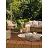 Aura 6 sq. ft. Honey Teak Composite Balcony/Deck Tiles 12 in. L x 12 in. W