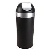 Umbra 16.4 gal. Black/Silver Venti Wastebasket (Pack of 3)
