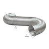 Deflect-O Jordan 96 in. L x 4 in. Dia. Black/Silver Aluminum Dryer and Vent Hose (Pack of 9)