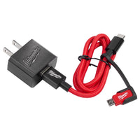 Milwaukee 3 ft. L USB Wall Charger 1 pk