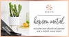 Bloem Hopson 12 in. H x 10 in. Dia. Resin Metal Stand Planter White