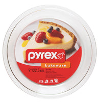 PLATE PIE 9X1-1/4 inchPYREX (A)