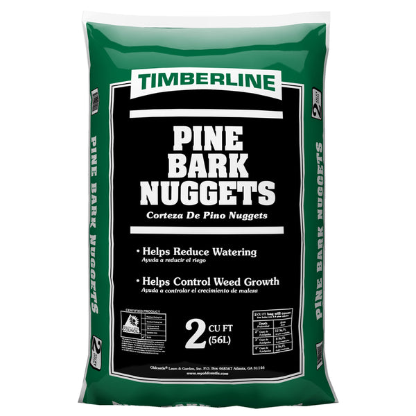 Trozos de corteza de pino natural Timberline, 2 pies cúbicos (paquete de 50)