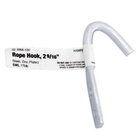 Hampton Small Zinc-Plated Silver Steel 175 lbs. Capacity Rope Binding Hook 2.56 L in. (Pack of 10)