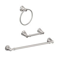 Moen Banbury Brushed Nickel Silver Bathroom Hardware Kit Zinc - Deal of The Week